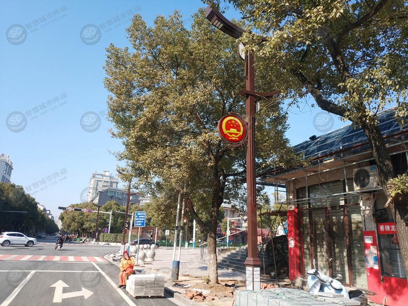 智慧路灯|LED灯杆屏|灯杆屏广告机-铅山河口镇