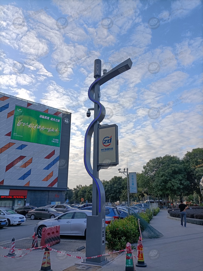LED灯杆屏|灯杆屏广告机|LED小间距屏